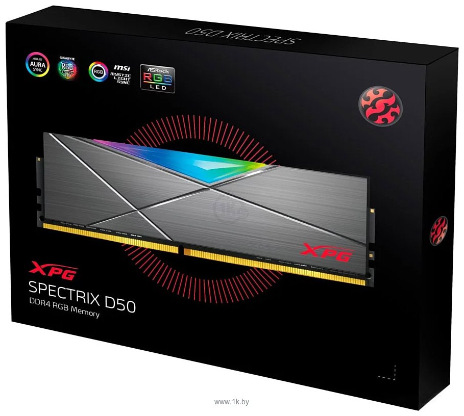 Фотографии ADATA XPG Spectrix D50 RGB AX4U320016G16A-DT50