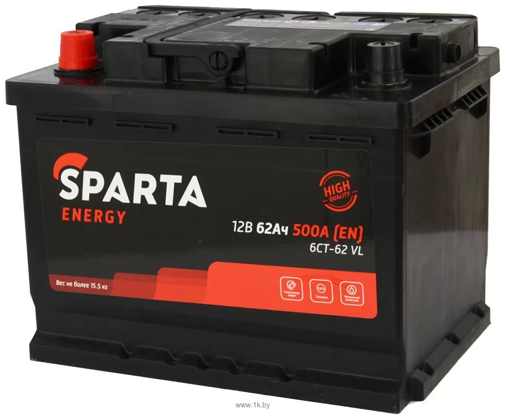 Фотографии Sparta Energy рус L+ (62Ah)