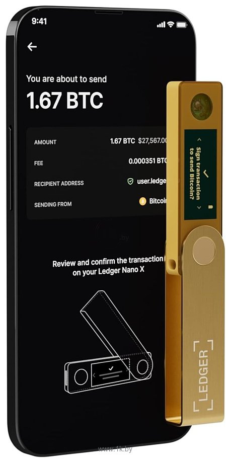 Фотографии Ledger Nano X (золотистый)