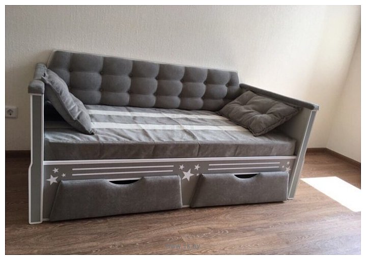 Фотографии Настоящая мебель Спорт 80x180 с дополнительным спальным местом (вельвет)