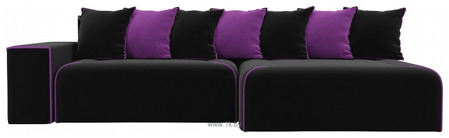 Фотографии Лига диванов Кельн 105084 (правый, черный/фиолетовый)