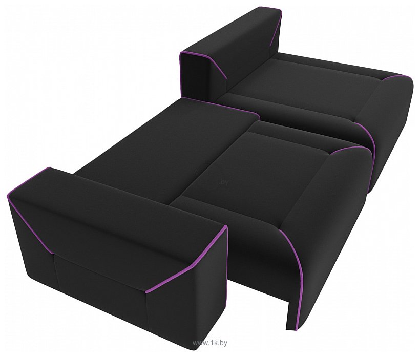 Фотографии Лига диванов Кельн 105084 (правый, черный/фиолетовый)