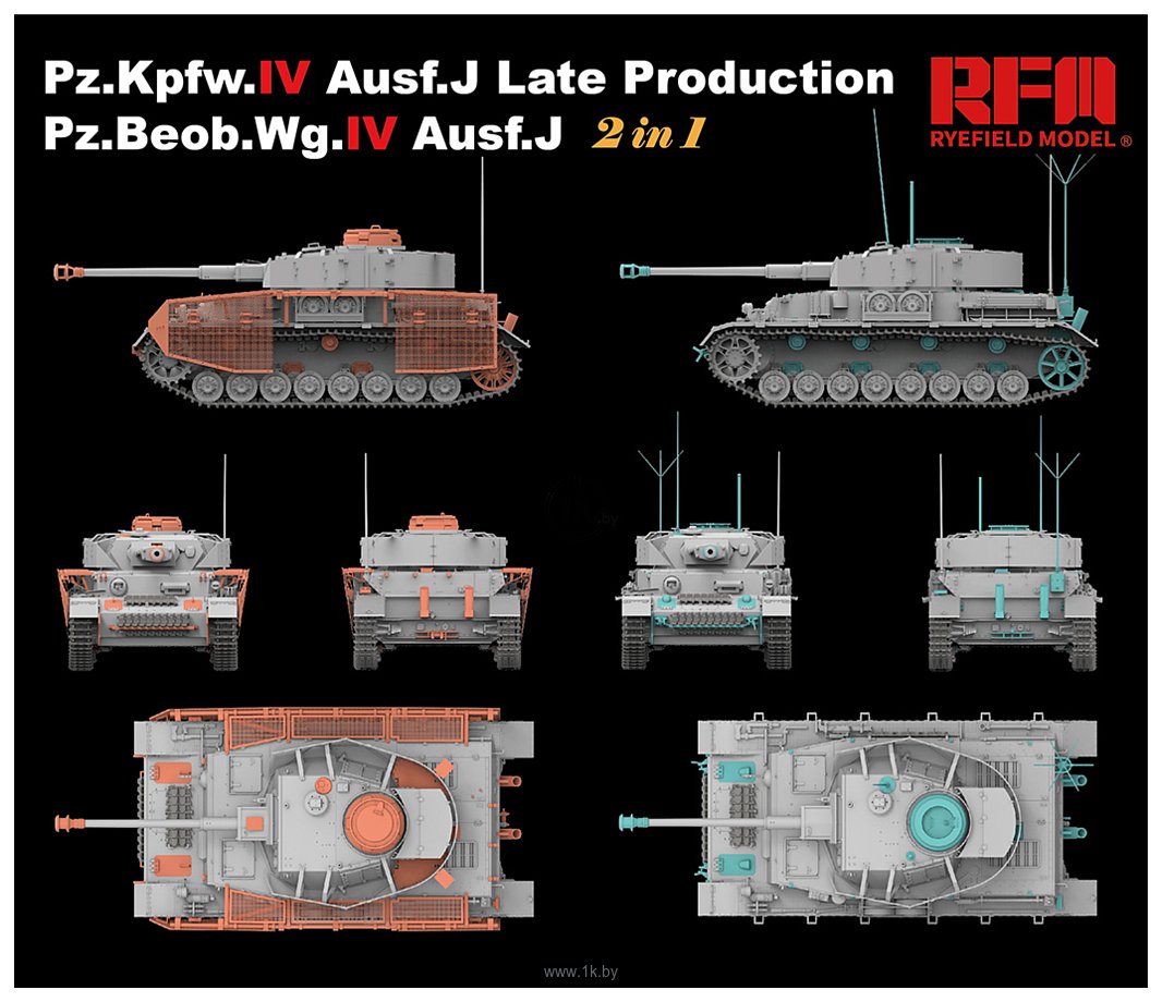 Фотографии Ryefield Model PZ.KPFW.IV AUSF.J LATE PRODUCTION 1/35 RM-5033
