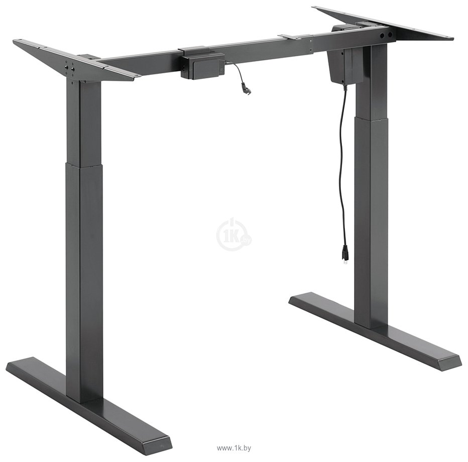 Фотографии ErgoSmart Electric Desk Compact 1360x800x36 мм (бетон чикаго/черный)