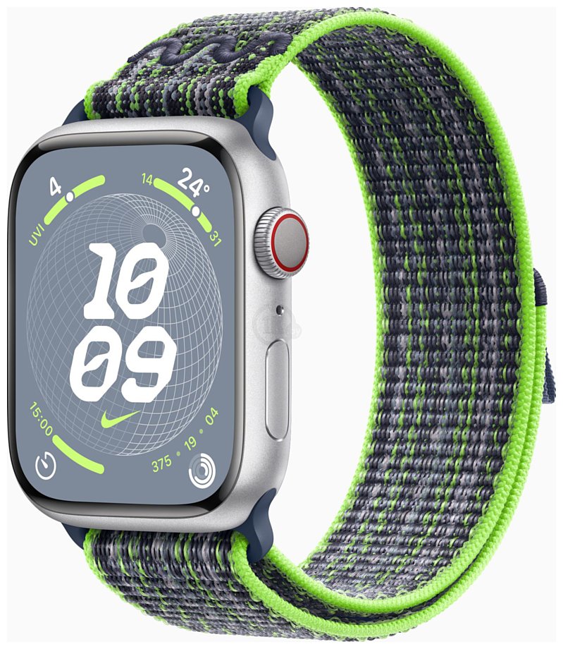 Фотографии Apple Watch Series 9 LTE 45 мм (алюминиевый корпус, Nike нейлон)
