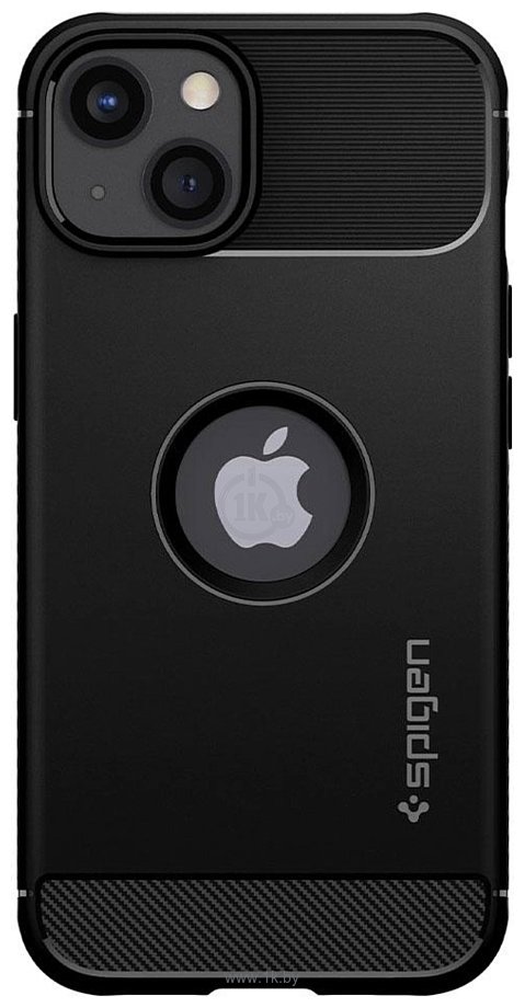 Фотографии Spigen Rugged Armor для iPhone 13 ACS03518 (черный)