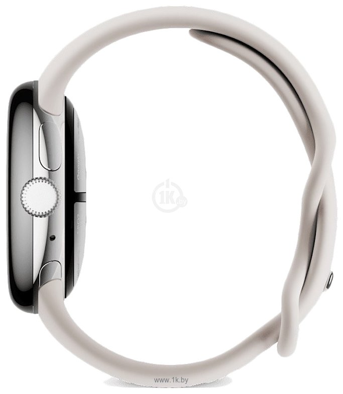 Фотографии Google Pixel Watch 2 LTE (глянцевый серебристый/фарфор, спортивный силиконовый ремешок) Фотографии Google Pixel Watch 2 LTE (глянцевый серебристый/фарфор, спортивный силиконовый ремешок)