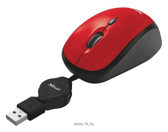 Фотографии Trust Yvi Retractable Mouse Red USB