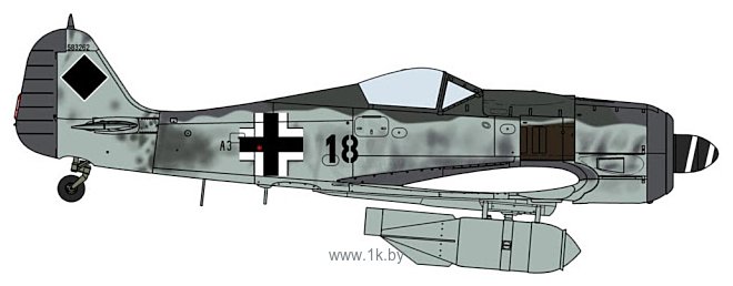Фотографии Hasegawa Истребитель Focke Wulf Fw190F-8 KG200