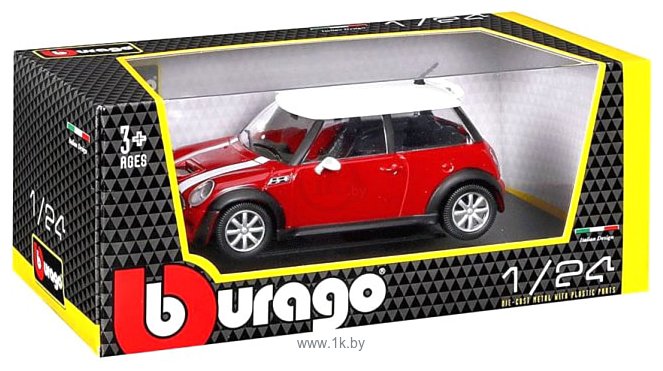 Фотографии Bburago Mini Cooper S 18-22124 (красный)