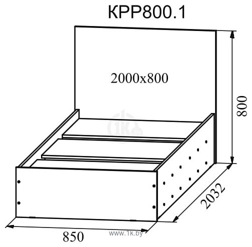 Фотографии ДСВ Ронда КРР 800.1 200x80 (венге)