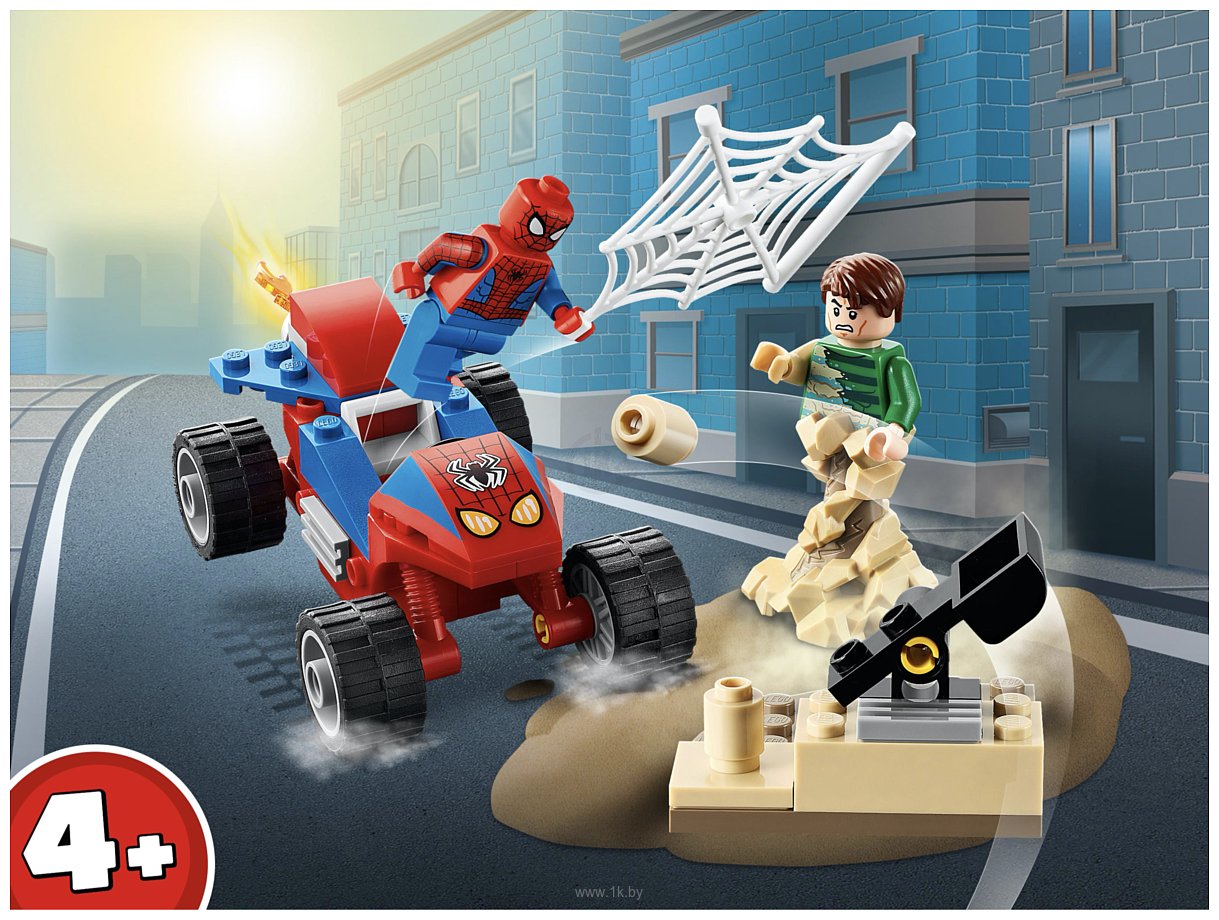 Фотографии LEGO Marvel Spiderman 76172 Бой Человека-Паука с Песочным Человеком