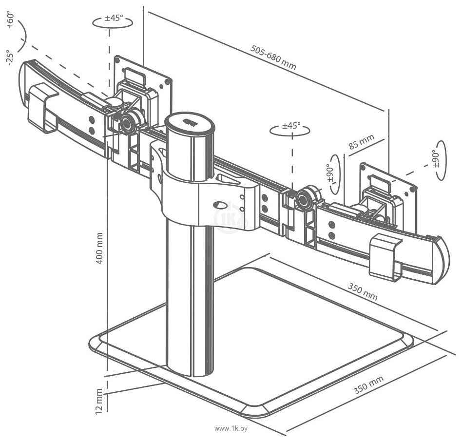 Фотографии ABC Mount D10 (серебристый)