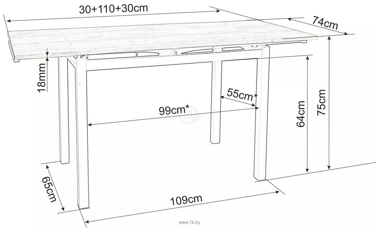 Фотографии Signal GD-017 GD017BC110 (белый мрамор/черный матовый)