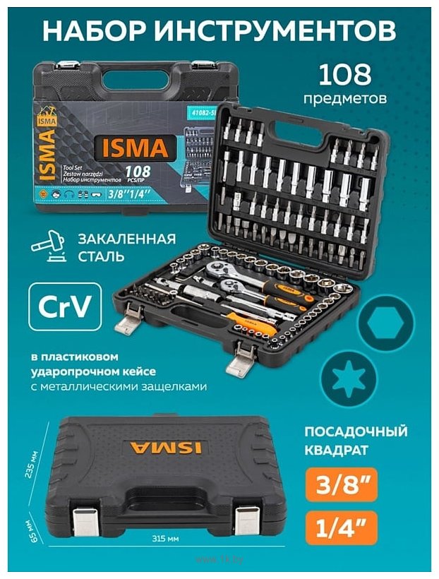 Фотографии ISMA ISMA-41082-5DS 108 предметов