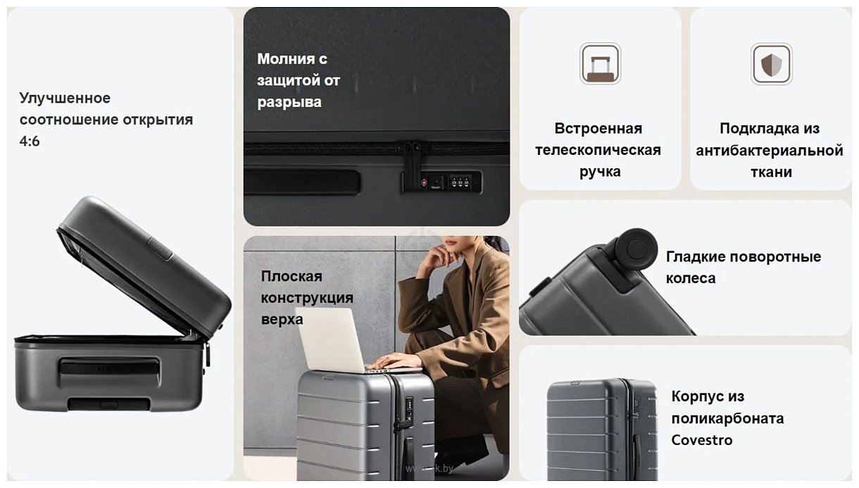 Фотографии Xiaomi Luggage Classic Pro 28" BHR8604GL (серый)