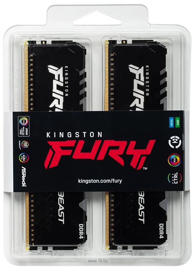 Фотографии Kingston FURY Beast RGB KF432C16BBAK2/16