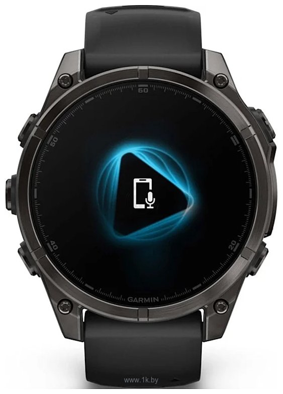 Фотографии Garmin Fenix 8 Sapphire Titanium 47mm (силиконовый ремешок)