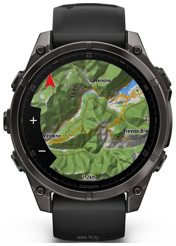 Фотографии Garmin Fenix 8 Sapphire Titanium 47mm (силиконовый ремешок)