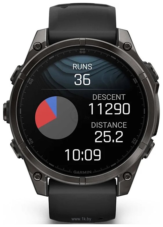 Фотографии Garmin Fenix 8 Sapphire Titanium 47mm (силиконовый ремешок)