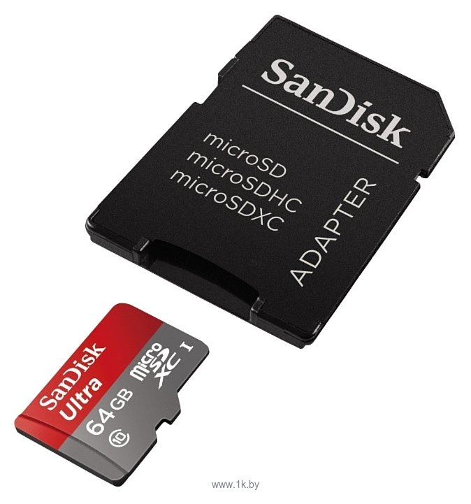 Фотографии Sandisk Ultra microSDXC Class 10 UHS-I 48MB/s 64GB + SD adapter