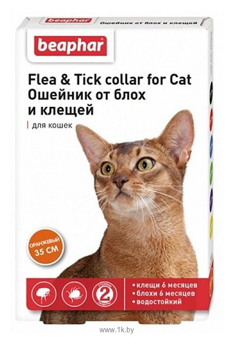 Фотографии Beaphar Ошейник Flea&Tick Collor от блох и клещей для кошек