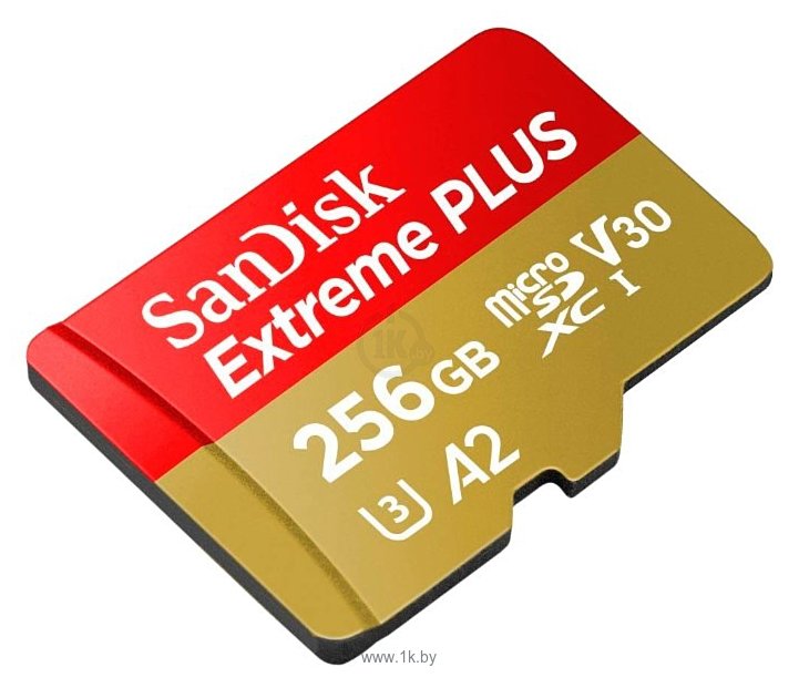Фотографии SanDisk Extreme PLUS microSDXC Class 10 UHS Class 3 V30 A2 170MB/s 256GB + SD adapter