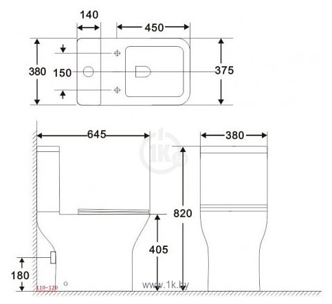 Фотографии Aquanet Rimless Cube 2-C CL-12288