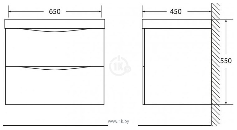 Фотографии BelBagno Marino-650-2C-SO-RG-P (rovere grigio)