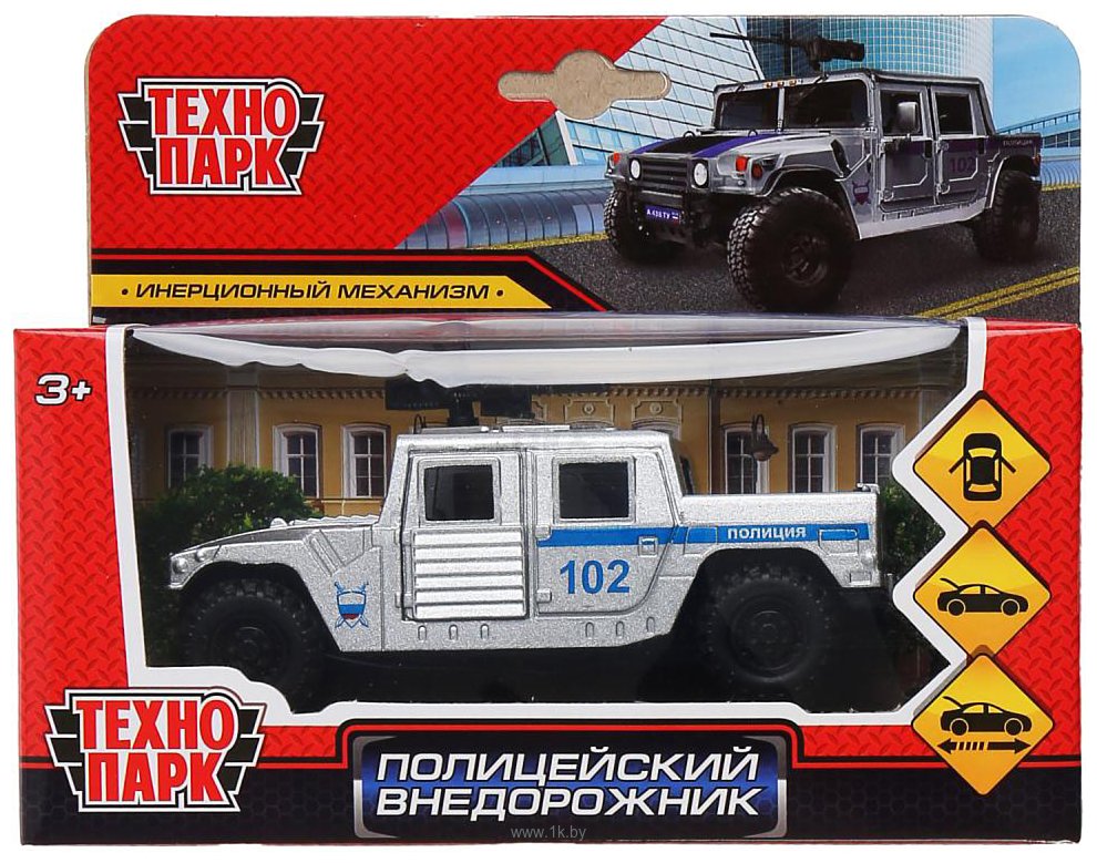 Фотографии Технопарк Полицейский внедорожник HUMVEPICKUP-12POL-SR