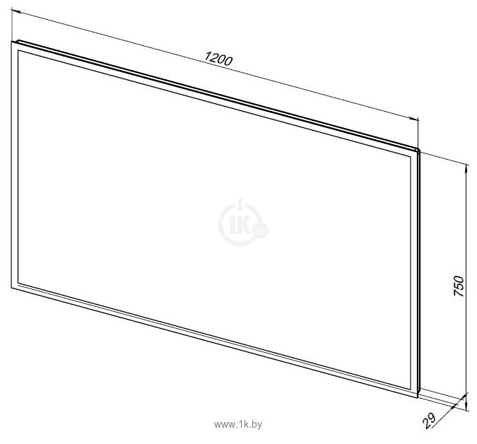 Фотографии Aquanet  Оптима 120x75 Led 288968