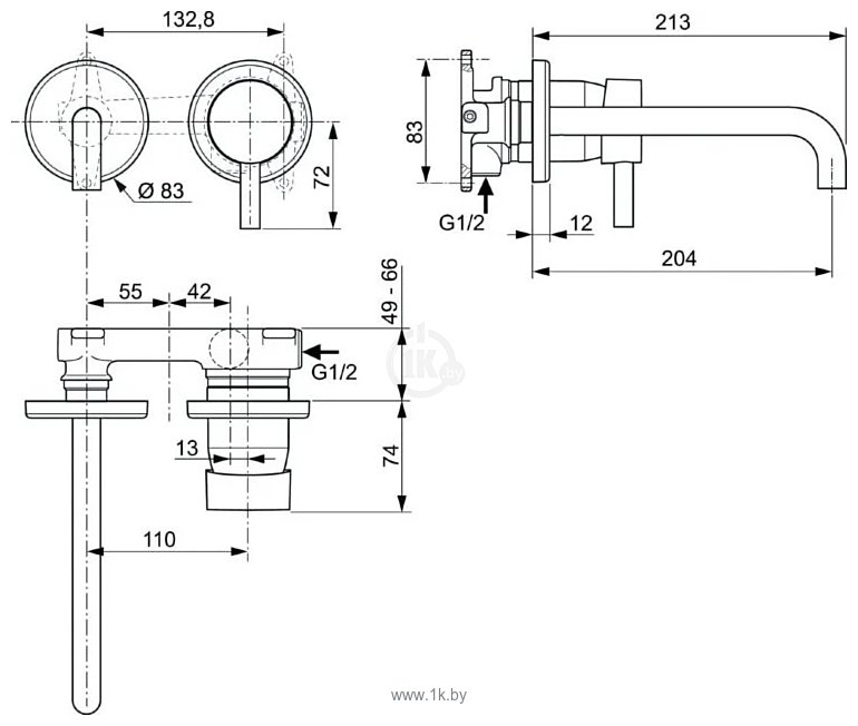 Фотографии Ideal Standard Ceraline A6938XG+A1313NU