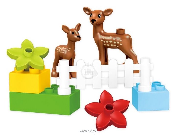 Фотографии Kids home toys Funny Blocks JY236730 Олени с оградой
