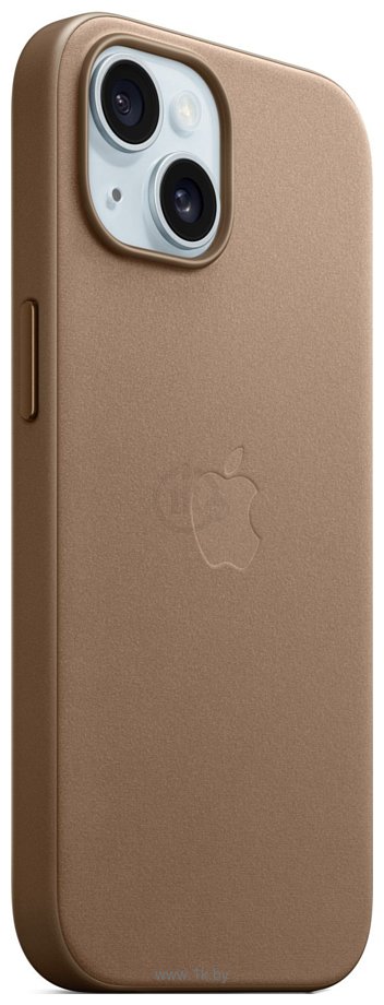 Фотографии Apple MagSafe FineWoven Case для iPhone 15 (серо-коричневый)