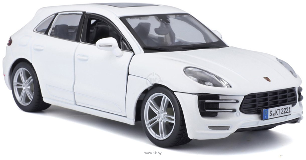 Фотографии Bburago Porsche Macan 18-21077 (белый)