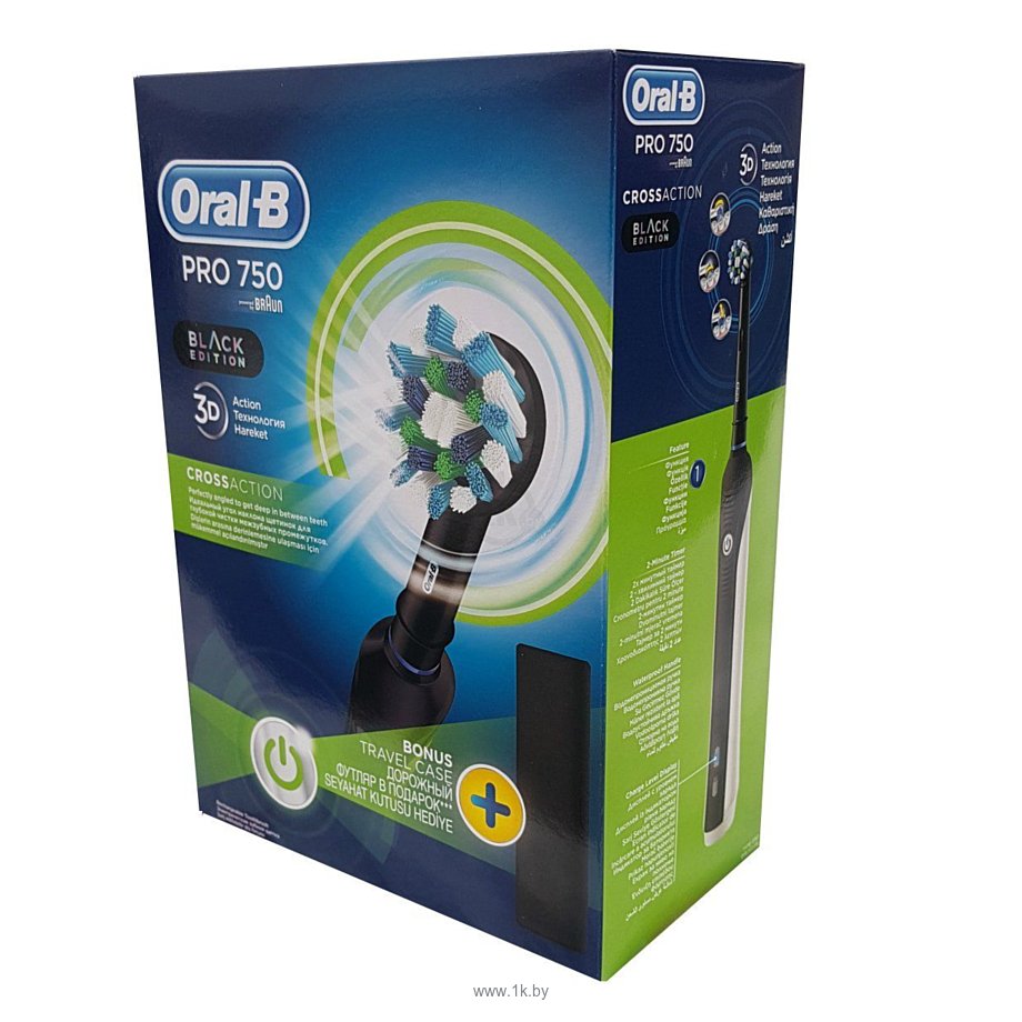 Фотографии Oral-B Cross Action PRO 750 Black edition