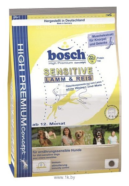 Фотографии Bosch (1 кг) Sensitive Lamb & Rice