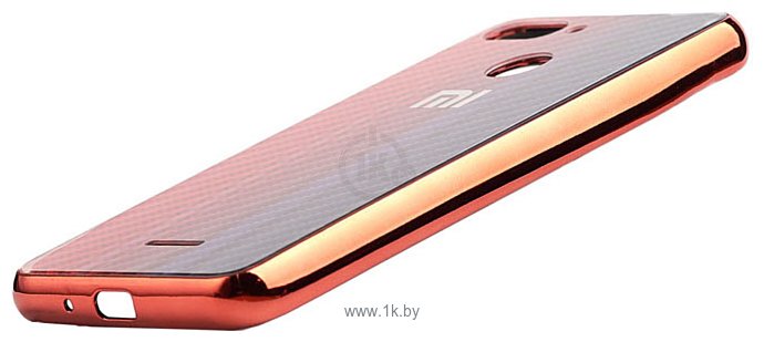 Фотографии EXPERTS Aurora Glass для Xiaomi Redmi 6A с LOGO (красно-синий)