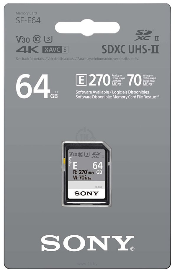 Фотографии Sony SDXC SF-E64 64GB