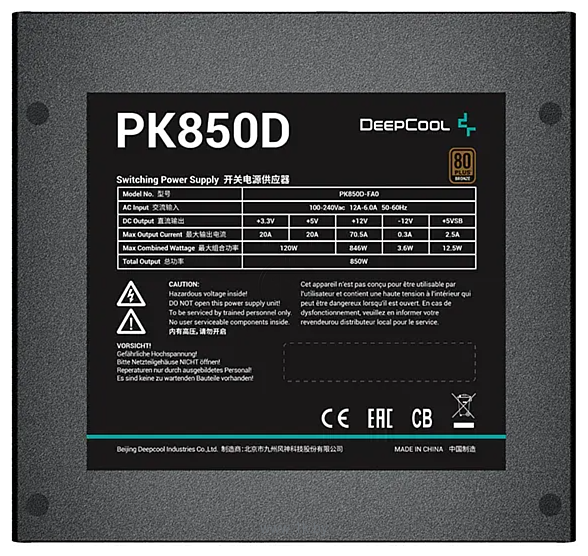 Фотографии DeepCool PK850D