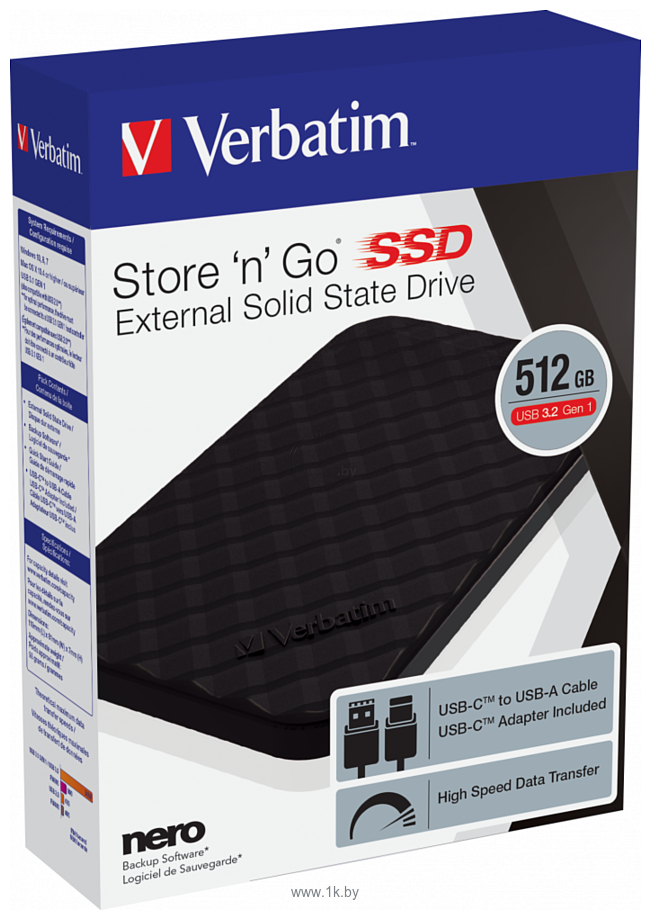 Фотографии Verbatim Store ‘n’ Go USB 3.2 Gen1 512GB 53250 (черный)