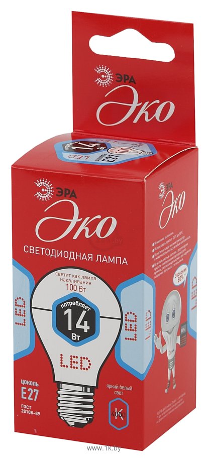 Фотографии Эра ECO LED A60-14W-840-E27