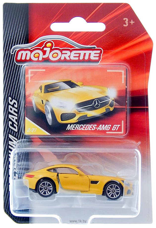 Фотографии Majorette Premium 212053052 Mercedes-Benz AMG GT (желтый)