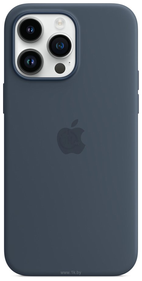 Фотографии Apple MagSafe Silicone Case для iPhone 14 Pro Max (синий шторм)