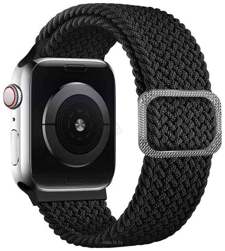 Фотографии Rumi Wick из плетеного нейлона для Apple Watch 38/40/41mm (черный)