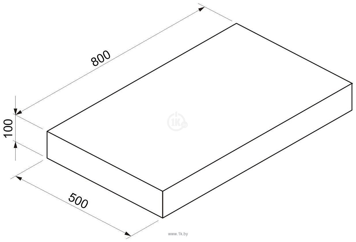 Фотографии Wellsee Genuine Tree 162021000, 80 см (столешница)