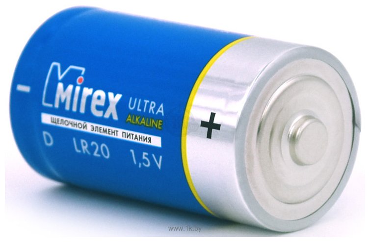 Фотографии Mirex Ultra Alkaline D LR20 2 шт. (LR20-E2)