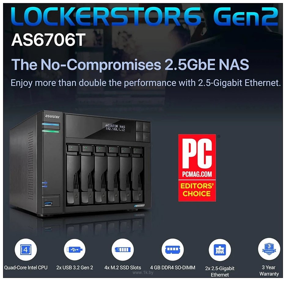 Фотографии ASUSTOR Lockerstor 6 Gen2 AS6706T