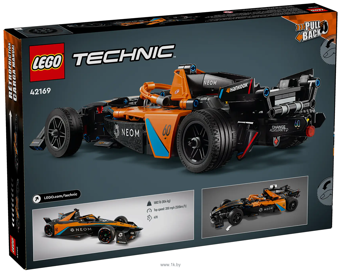 Фотографии LEGO Technic 42169 Гоночный автомобиль NEOM McLaren Formula E