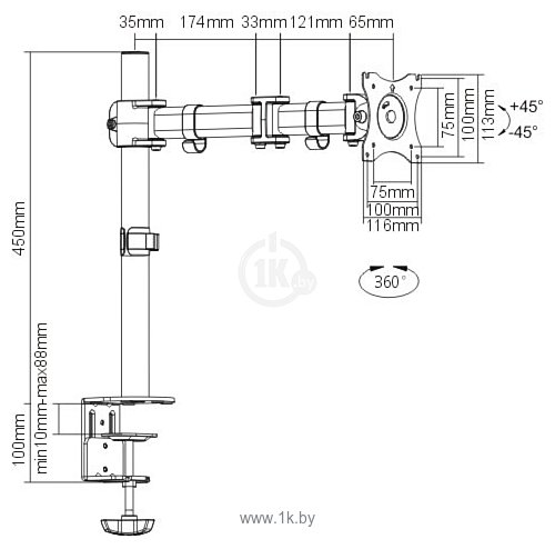 Фотографии Brateck LDT07-C012